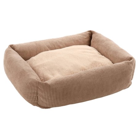 FLAMINGO Hundebett mit Reißverschluss Colette Rechteckig 50 cm Taupe