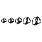 FLAMINGO Hundegeschirr Balou Schwarz XS 30-45 cm 15 mm FLAMINGO Hundegeschirr Balou Schwarz XS 30-45 cm 15 mm