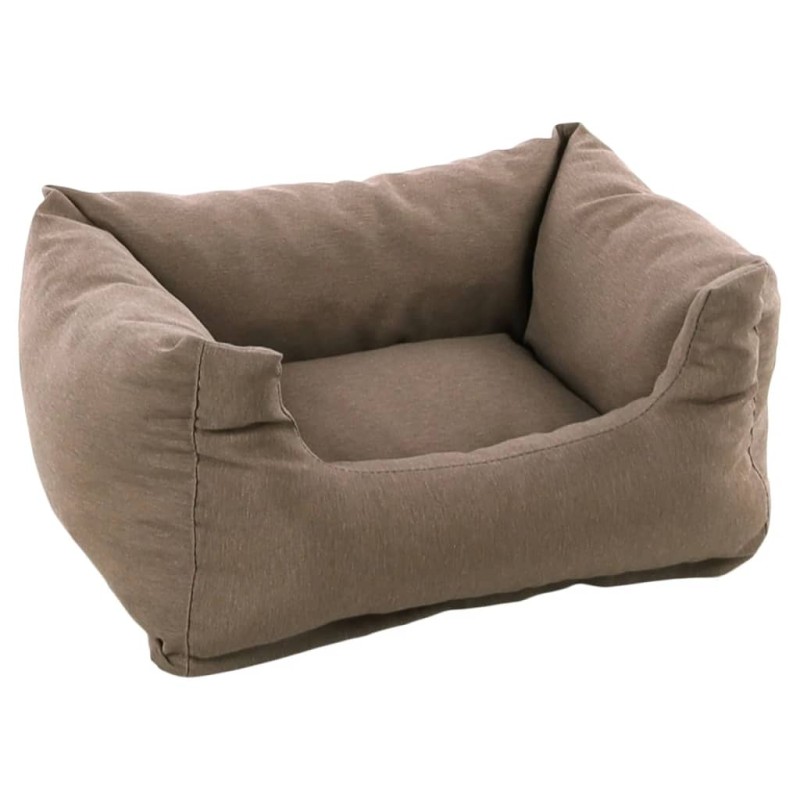FLAMINGO Hundebett mit Reißverschluss Panama 50x40x18 cm Taupe FLAMINGO Hundebett mit Reißverschluss Panama 50x40x18 cm Taupe