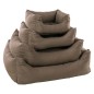 FLAMINGO Hundebett mit Reißverschluss Panama 50x40x18 cm Taupe FLAMINGO Hundebett mit Reißverschluss Panama 50x40x18 cm Taupe