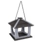 FLAMINGO Vogel-Futterhaus Kory Holz Grau und Schwarz FLAMINGO Vogel-Futterhaus Kory Holz Grau und Schwarz