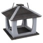 FLAMINGO Vogel-Futterhaus Kory Holz Grau und Schwarz FLAMINGO Vogel-Futterhaus Kory Holz Grau und Schwarz