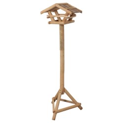FLAMINGO Vogel-Futterhaus mit Ständer Lucar 38x28x125 cm Natur