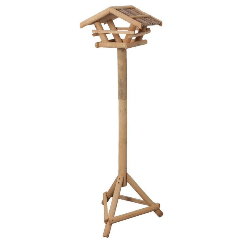 FLAMINGO Vogel-Futterhaus mit Ständer Lucar 38x28x125 cm Natur FLAMINGO Vogel-Futterhaus mit Ständer Lucar 38x28x125 cm Natur
