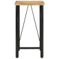 vidaXL Bartisch 55x55x107 cm Massivholz Mango und Eisen vidaXL Bartisch 55x55x107 cm Massivholz Mango und Eisen