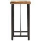 vidaXL Bartisch 55x55x107 cm Massivholz Mango und Eisen vidaXL Bartisch 55x55x107 cm Massivholz Mango und Eisen