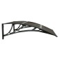 vidaXL Türvordach Schwarz 80x75 cm Polycarbonat vidaXL Türvordach Schwarz 80x75 cm Polycarbonat