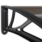 vidaXL Türvordach Schwarz 80x75 cm Polycarbonat vidaXL Türvordach Schwarz 80x75 cm Polycarbonat