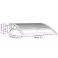 vidaXL Türvordach Schwarz 80x75 cm Polycarbonat vidaXL Türvordach Schwarz 80x75 cm Polycarbonat