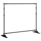 vidaXL Hintergrundstativ Schwarz 254x243 cm Stahl vidaXL Hintergrundstativ Schwarz 254x243 cm Stahl