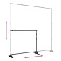 vidaXL Hintergrundstativ Schwarz 254x243 cm Stahl vidaXL Hintergrundstativ Schwarz 254x243 cm Stahl