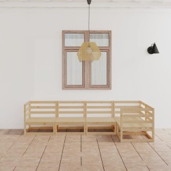 vidaXL 5-tlg. Garten-Lounge-Set Massivholz Kiefer