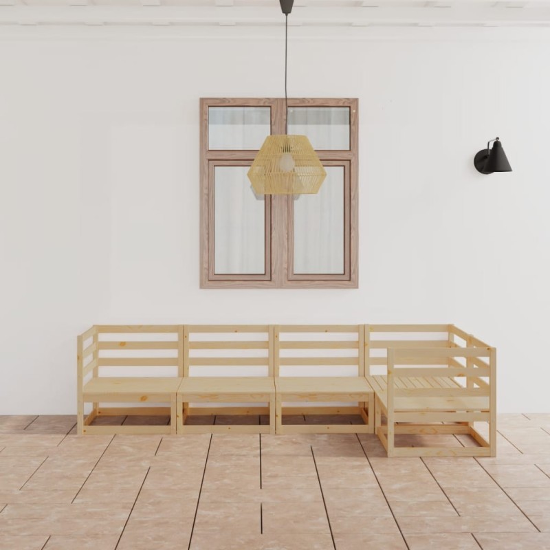 vidaXL 5-tlg. Garten-Lounge-Set Massivholz Kiefer vidaXL 5-tlg. Garten-Lounge-Set Massivholz Kiefer