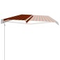 vidaXL Automatisch Einziehbare Markise 600×300 cm Orange und Braun vidaXL Automatisch Einziehbare Markise 600×300 cm Orange und Braun