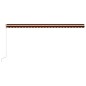 vidaXL Automatisch Einziehbare Markise 600×300 cm Orange und Braun vidaXL Automatisch Einziehbare Markise 600×300 cm Orange und Braun