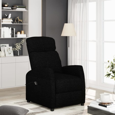 vidaXL Aufstehsessel Schwarz Stoff