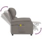 vidaXL Massagesessel mit Aufstehhilfe Taupe Stoff vidaXL Massagesessel mit Aufstehhilfe Taupe Stoff