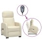 vidaXL Massagesessel mit Aufstehhilfe Creme Kunstleder vidaXL Massagesessel mit Aufstehhilfe Creme Kunstleder
