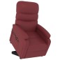 vidaXL Massagesessel mit Aufstehhilfe Weinrot Kunstleder vidaXL Massagesessel mit Aufstehhilfe Weinrot Kunstleder