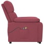 vidaXL Massagesessel mit Aufstehhilfe Weinrot Stoff vidaXL Massagesessel mit Aufstehhilfe Weinrot Stoff