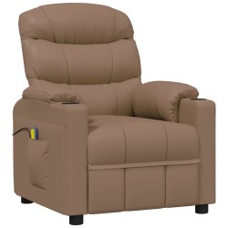 vidaXL Massagesessel Cappuccino-Braun Kunstleder