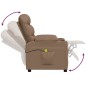 vidaXL Massagesessel Cappuccino-Braun Kunstleder vidaXL Massagesessel Cappuccino-Braun Kunstleder
