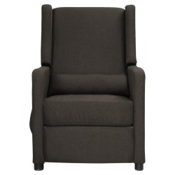 vidaXL Massagesessel Taupe Stoff