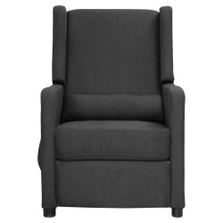 vidaXL Massagesessel Dunkelgrau Stoff