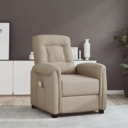 vidaXL Massagesessel Hellgrau Mikrofasergewebe