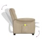 vidaXL Massagesessel Hellgrau Mikrofasergewebe vidaXL Massagesessel Hellgrau Mikrofasergewebe