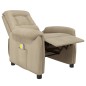 vidaXL Massagesessel Hellgrau Mikrofasergewebe vidaXL Massagesessel Hellgrau Mikrofasergewebe