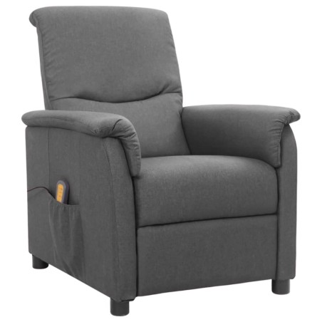vidaXL Massagesessel Hellgrau Stoff