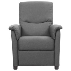 vidaXL Massagesessel Hellgrau Stoff