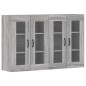 vidaXL Wandschränke 2 Stk. Grau Sonoma Holzwerkstoff vidaXL Wandschränke 2 Stk. Grau Sonoma Holzwerkstoff