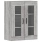 vidaXL Wandschränke 2 Stk. Grau Sonoma Holzwerkstoff vidaXL Wandschränke 2 Stk. Grau Sonoma Holzwerkstoff