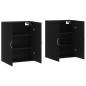 vidaXL Wandschränke 2 Stk. Schwarz 69,5x34x90 cm vidaXL Wandschränke 2 Stk. Schwarz 69,5x34x90 cm