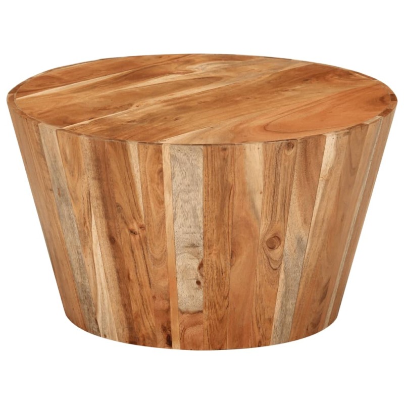 vidaXL Couchtisch Ø52x30 cm Massivholz Akazie vidaXL Couchtisch Ø52x30 cm Massivholz Akazie