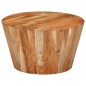vidaXL Couchtisch Ø52x30 cm Massivholz Akazie vidaXL Couchtisch Ø52x30 cm Massivholz Akazie