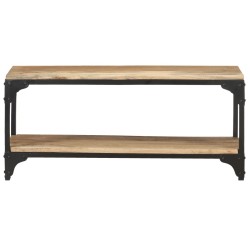 vidaXL Couchtisch 90x30x40 cm Massivholz Mango