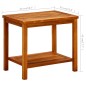 vidaXL Couchtisch 50x35x45 cm Massivholz Akazie vidaXL Couchtisch 50x35x45 cm Massivholz Akazie