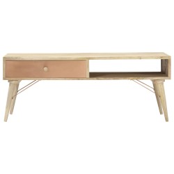 vidaXL Couchtisch 118×57×45 cm Massivholz Mango