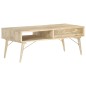 vidaXL Couchtisch 118×57×45 cm Massivholz Mango vidaXL Couchtisch 118×57×45 cm Massivholz Mango