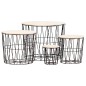 vidaXL Couchtische 4 Stk. Schwarz vidaXL Couchtische 4 Stk. Schwarz