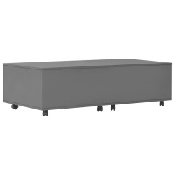 vidaXL Couchtisch Hochglanz-Grau 120x60x35 cm
