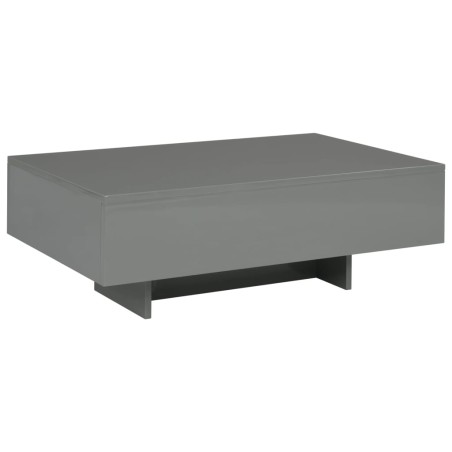 vidaXL Couchtisch Hochglanz-Grau 85×55×31 cm MDF