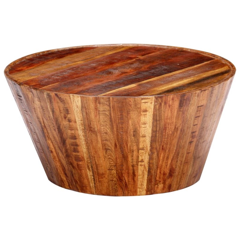 vidaXL Couchtisch 65x65x33 cm Massives Raues Mangoholz vidaXL Couchtisch 65x65x33 cm Massives Raues Mangoholz