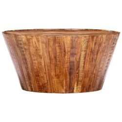 vidaXL Couchtisch 65x65x33 cm Massives Raues Mangoholz 