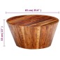 vidaXL Couchtisch 65x65x33 cm Massives Raues Mangoholz vidaXL Couchtisch 65x65x33 cm Massives Raues Mangoholz