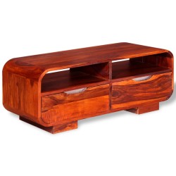 vidaXL Couchtisch Massivholz 90 x 40 x 35 cm