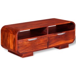 vidaXL Couchtisch Massivholz 90 x 40 x 35 cm